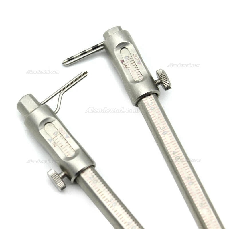 Dental Implant Measuring Gauge Scale 0-80mm Orthodontic Sliding Caliper